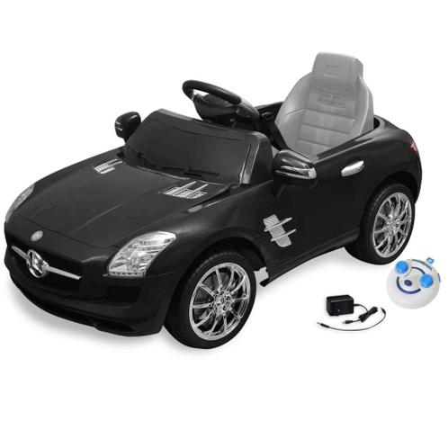 vidaXL Elektrische auto Mercedes Benz SLS AMG zwart 6 V met