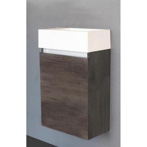 Fonteinkast Sanilux Trendline 40x22x63.5 cm Century Oak met, Doe-het-zelf en Verbouw, Sanitair, Bad, Nieuw, Ophalen of Verzenden