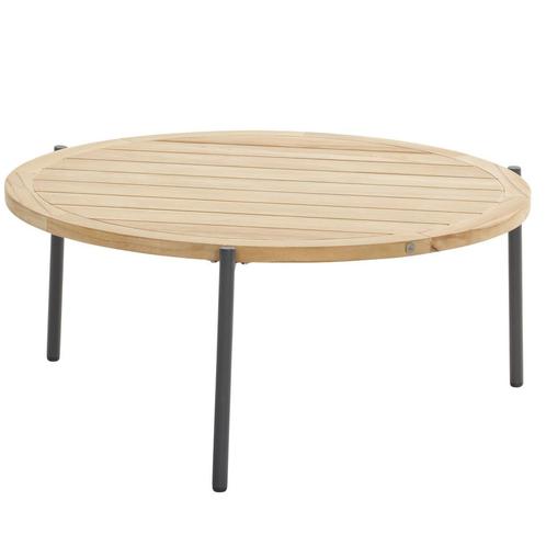 Yoga salontafel 90xH40 cm antraciet natural teak 4-Seasons, Tuin en Terras, Tuintafels, Nieuw, Ophalen of Verzenden