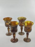 Neiman Marcus - Wijnglas (4) - Glas - Mos Agaat wijnglazen