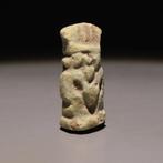 Oud-Egyptisch Faience Bes Amulet. Ptolemaïsche periode, 323