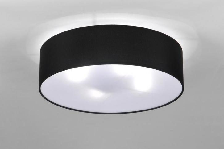 Rietveld Plafondlampen - Zwart - Stof, Huis en Inrichting, Lampen | Plafondlampen, Verzenden