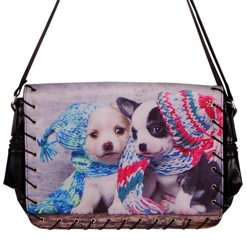 Schoudertas Chihuahua NIEUW, Sieraden, Tassen en Uiterlijk, Tassen | Schoudertassen, Zwart, Nieuw, Ophalen of Verzenden