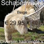 Schapenvacht BEIGE XXL schapenvel 100% schapenvacht € 29,95, Huis en Inrichting, Ophalen of Verzenden, Nieuw