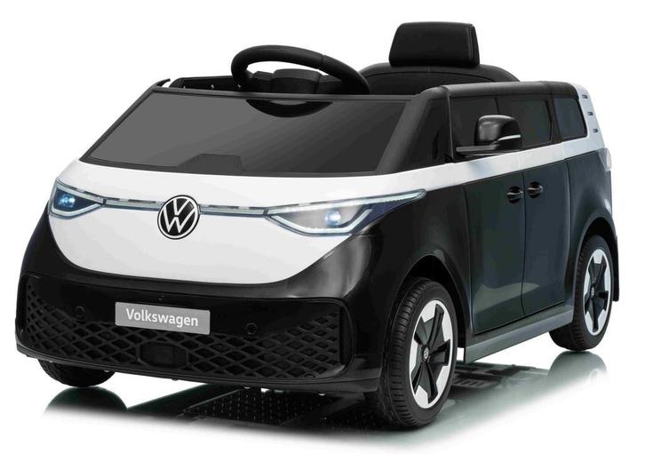 Kinderauto zwart, Volkswagen iD BUZZZ, 12V, RC, 1jr garantie, Kinderen en Baby's, Speelgoed | Buiten | Accuvoertuigen, Nieuw, Ophalen of Verzenden
