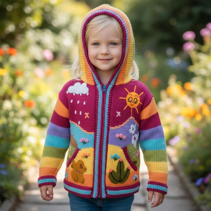 Kinder vest met rits, Peruvian kids sweater, jacke Peru kind, Kinderen en Baby's, Kinderkleding | Maat 128, Trui of Vest, Jongen of Meisje