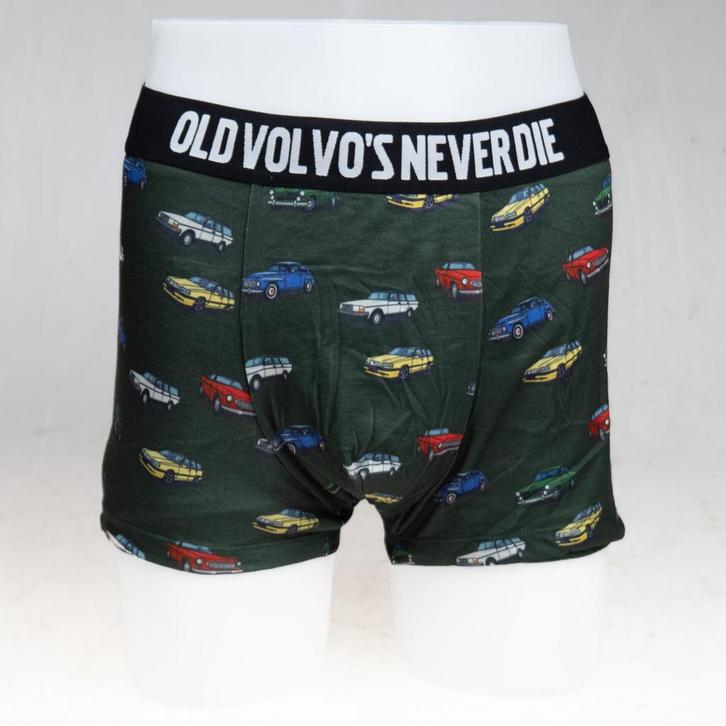 Onderbroek VOLVO Old Volvos never die GROEN, Diversen, Overige Diversen, Ophalen of Verzenden