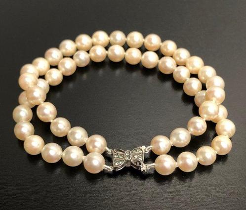 Zonder Minimumprijs - Armband Zilver Parel - Maat M 18,5 cm, Sieraden, Tassen en Uiterlijk, Armbanden