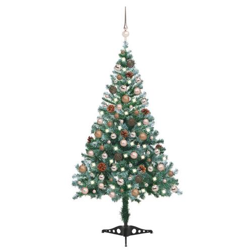 vidaXL Kunstkerstboom met verlichting ballen sneeuw, Diversen, Kerst, Nieuw, Verzenden