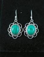 Zilver - Oorbellen - Malaquita Plata de Ley