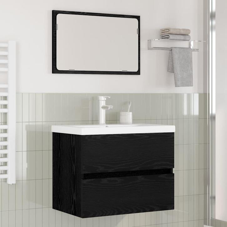 vidaXL Badkamermeubelset Wandgemonteerd 3 pcs artisanaal, Huis en Inrichting, Badkamer | Badkamermeubels, Nieuw, Verzenden