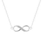 Fako Bijoux® - Ketting - Infinity - Mini - Zilverkleurig, Sieraden, Tassen en Uiterlijk, Kettingen, Nieuw, Verzenden