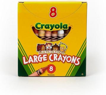 Crayola - Multiculturele Waskrijtjes - 8 Stuks beschikbaar voor biedingen