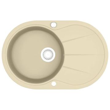 Graniet Gootsteen Beige - Retourdeal - 35% Korting! beschikbaar voor biedingen