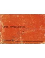 1977 OPEL ASCONA | KADETT | MANTA | REKORD INSTRUCTIEBOEKJE, Auto diversen, Handleidingen en Instructieboekjes