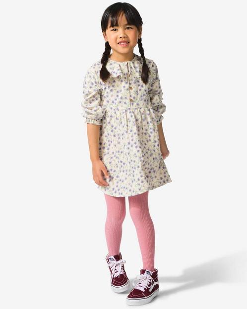 HEMA Kinderjurk mousseline bloemen gebroken wit, Kinderen en Baby's, Kinderkleding | Overige, Nieuw, Verzenden