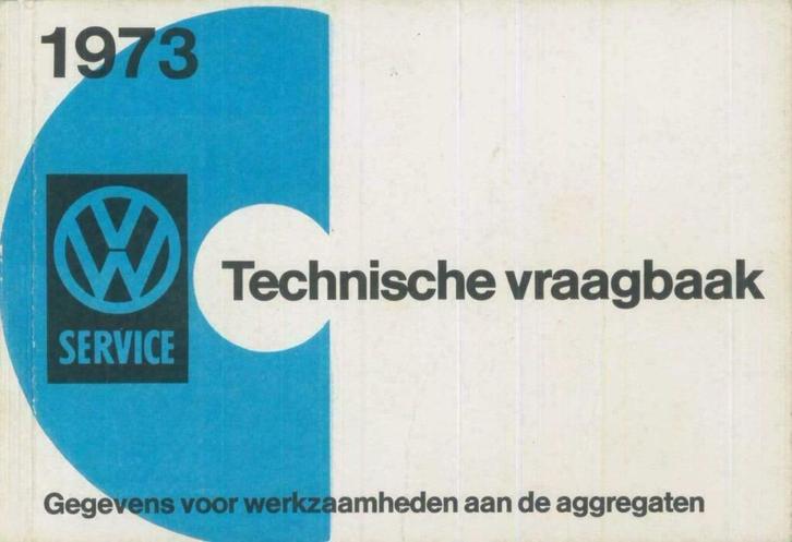 1973 Volkswagen Technische Vraagbaak Motoren, Auto diversen, Handleidingen en Instructieboekjes, Verzenden
