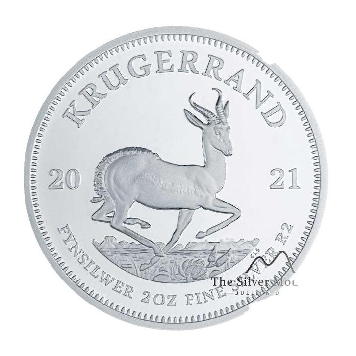 Zilveren Krugerrand proof 2021 2 troy ounce, Postzegels en Munten, Edelmetalen en Baren, Verzenden