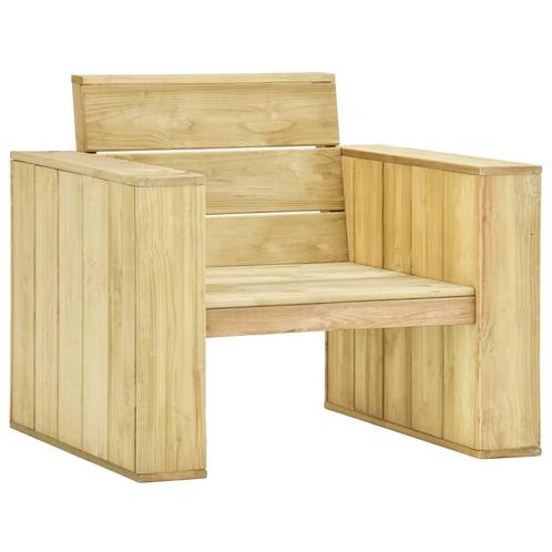 vidaXL Tuinstoel 89x76x76 cm geïmpregneerd grenenhout, Tuin en Terras, Tuinstoelen, Nieuw, Verzenden