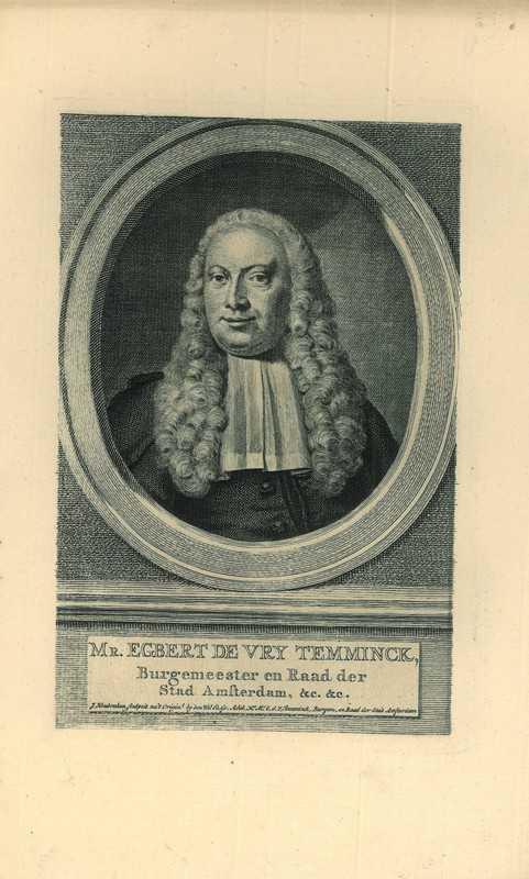 Portrait of Egbert de Vrij Temminck, Antiek en Kunst, Kunst | Etsen en Gravures