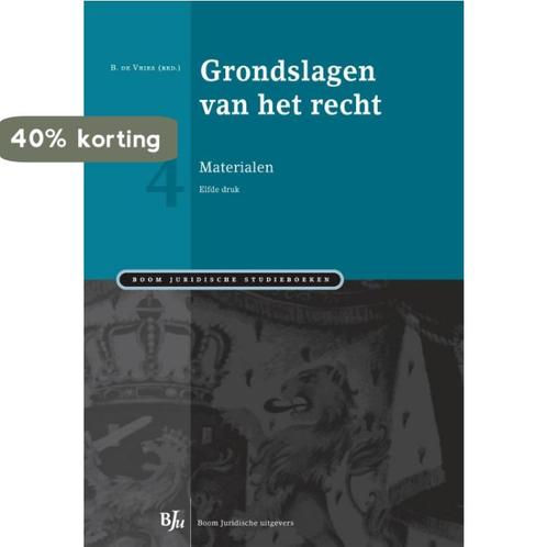Grondslagen van het recht / 4 materialen / Boom Juridische, Boeken, Wetenschap, Gelezen, Verzenden