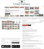 Crown Currency Auctions bankbiljetten veiling 28 is online!, Postzegels en Munten, Bankbiljetten | Nederland