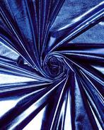 Lamé Foliedruk Kobalt Blauw, Nieuw, Blauw