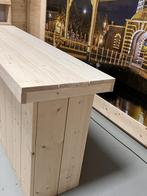 Steigerhouten Eventbalie – Demontabele Toonbank, Ophalen of Verzenden, Nieuw, Inclusief barstoelen