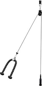 Fitness Kabelsysteem - Tot 150 kg - Zwart - GORILLA SPORTS®, Verzenden, Zo goed als nieuw