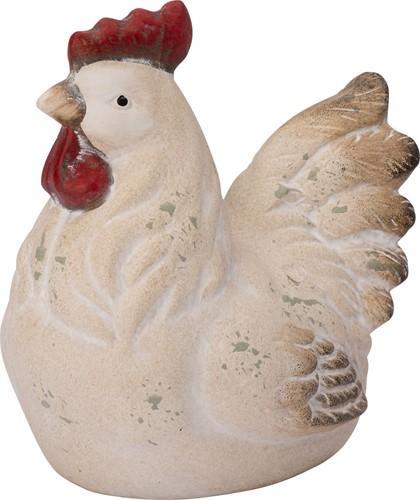 Haan keramiek 12.6x9.3x12 cm per stuk, Huis en Inrichting, Woonaccessoires | Kunstplanten en Kunstbloemen, Nieuw, Ophalen of Verzenden