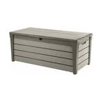 Keter Brushwood kussenbox - 455L - 145x69,7x60,3cm - Taupe, Verzenden, Nieuw