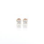 Oorbellen - 18 karaat Roségoud - 0.45ct. tw. Diamant, Sieraden, Tassen en Uiterlijk, Nieuw