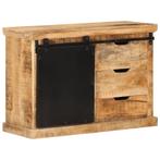vidaXL Dressoir 80x30x55 cm massief ruw mangohout, Verzenden, Nieuw, 50 tot 100 cm, 25 tot 50 cm