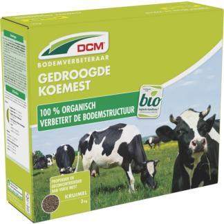 Gedroogde koemest | DCM | 3 kg, Tuin en Terras, Aarde en Mest, Verzenden