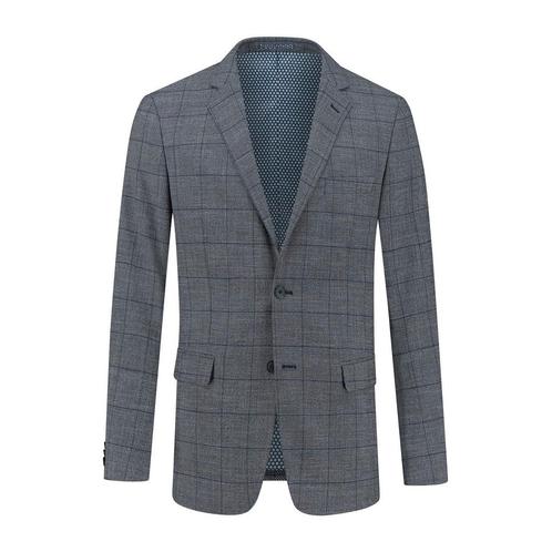 GENTS - Colbert blokruit grijs-blauw - 106, Kleding | Heren, Kostuums en Colberts, Verzenden