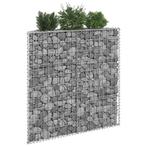 vidaXL Gabion plantenbak trapezium 100x20x100 cm, 100 cm of meer, Verzenden, Nieuw, Metaal