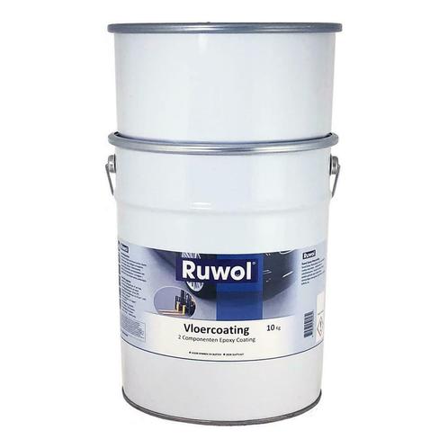 Ruwol 2K Epoxy Vloercoating RAL 7035 10 Kg, Doe-het-zelf en Verbouw, Verf, Beits en Lak, Nieuw, Verzenden