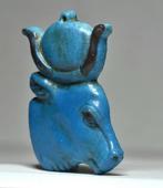 Oude Egypte, Nieuwe rijk Faience Grote amulet van de