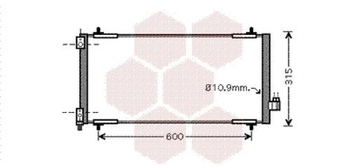 LUCHTCONDENSATOR VOOR CITROEN C5 RC/RE 2004-2008 6455EA, Auto-onderdelen, Airco en Verwarming, Nieuw, Ophalen of Verzenden