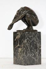 Beeld, de duiker - 23 cm - bronze marble