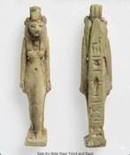 Oud-Egyptisch Faience Beeld van de Godin van de Oorlog,