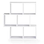 Moderne witte vakkenkast 85x22x76 cm - compacte boekenkast, Antiek en Kunst, Ophalen of Verzenden