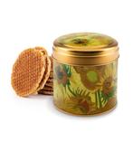 Blik met 8 stroopwafels Van Gogh Sunflowers, Ophalen of Verzenden, Nieuw