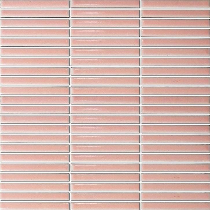 Mozaiek Tegel Sevilla 28,2x30,8 cm Mini Finger Glossy Pink, Doe-het-zelf en Verbouw, Tegels, Ophalen of Verzenden