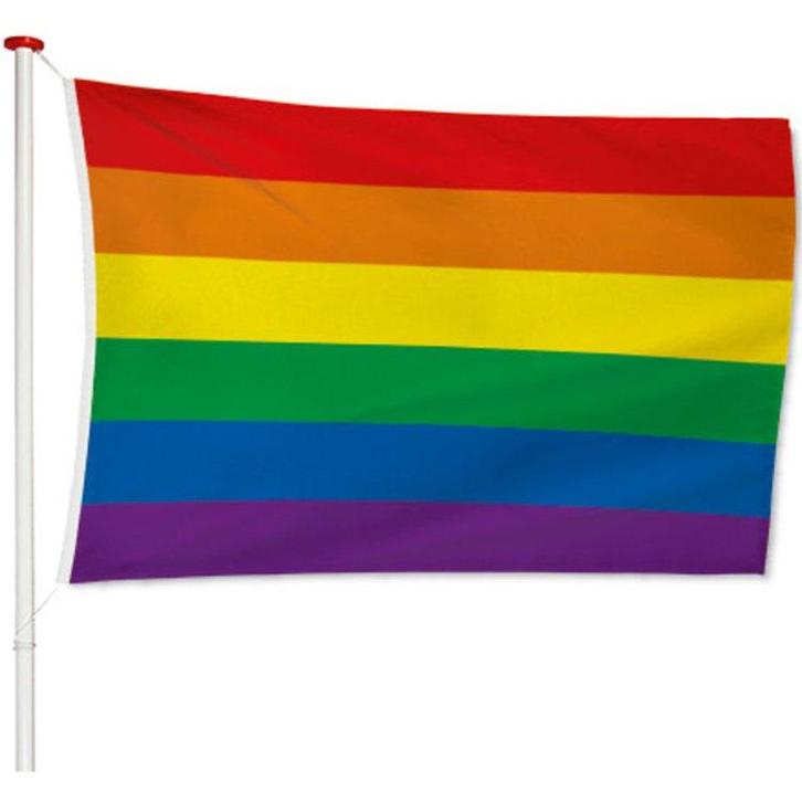 Regenboogvlag - 150x90cm NIEUW, Diversen, Vlaggen en Wimpels, Nieuw, Ophalen of Verzenden