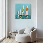 Virginie Schroeder - Voiles au gré du vent (Large), Antiek en Kunst