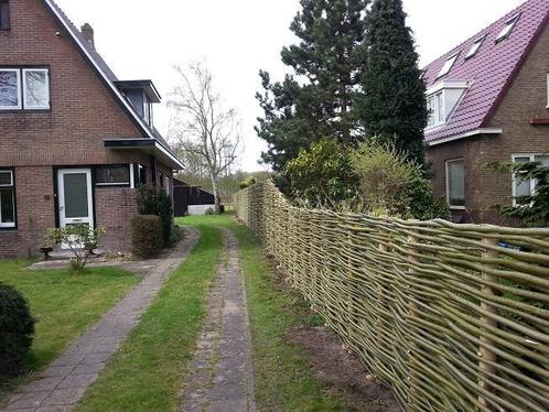 Wilgentenenschutting, ambachtelijk gevlochten door de vakman, Tuin en Terras, Schuttingen, 3 tot 6 meter, Nieuw, Hout, 2 meter of meer