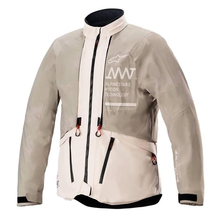 Alpinestars AMT-10 Lab Drystar XF Jas Wit Zand Aluminium, Motoren, Kleding | Motorkleding, Heren, Nieuw met kaartje, Jas | textiel