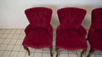 4 Luxe Barok stoelen met Roze/Rode bekleding, Huis en Inrichting, Stoelen, Ophalen of Verzenden, Nieuw