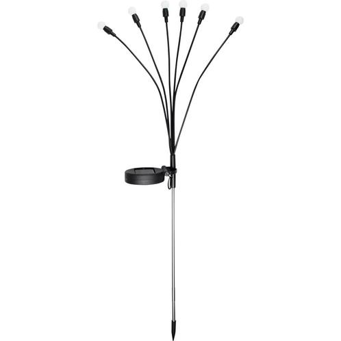 Benson Solar tuinlamp - 6 LED bollen - 70 cm - roestvrij..., Tuin en Terras, Buitenverlichting, Nieuw, Ophalen of Verzenden
